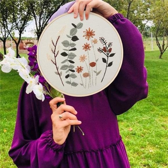 3 Pack Embroidery Starter Kit for Beginners Stamped Cross Stitch Kits - Picture 7 of 8